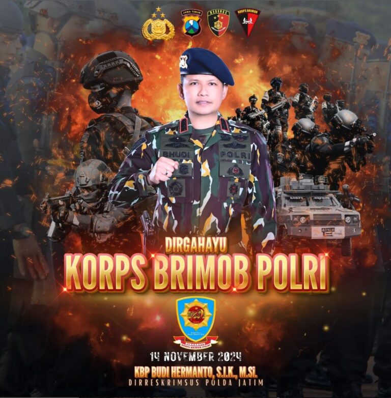 Dirreskrimsus Polda Jatim Sampaikan Harapan untuk Korps Brimob dan Indonesia