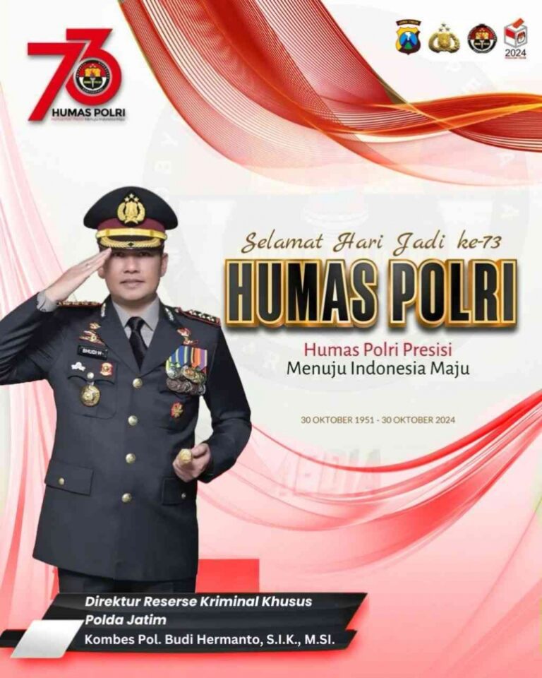 Dir Reskrimsus Polda Jatim : Humas Polri Presisi Menuju Indonesia Maju