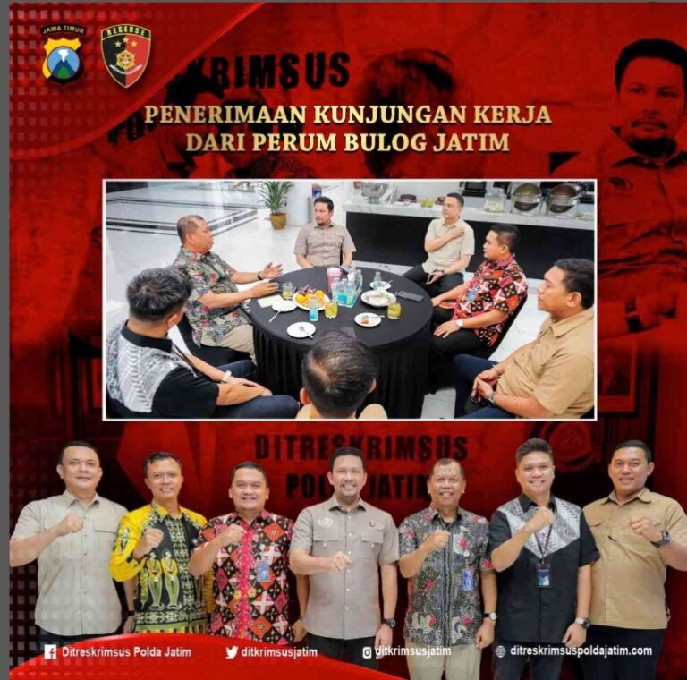 Dirreskrimsus Polda Jatim dan Perum Bulog Jatim Bahas Langkah Strategis dalam Kunjungan Kerja!